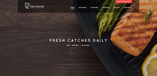 restaurant website design template