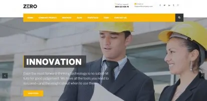 construction web design templates