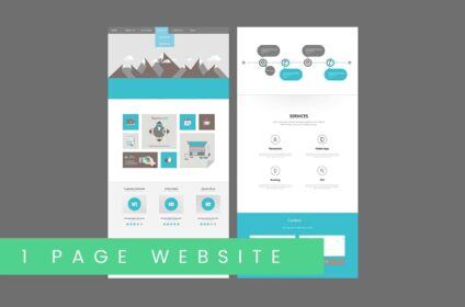 one page web design package