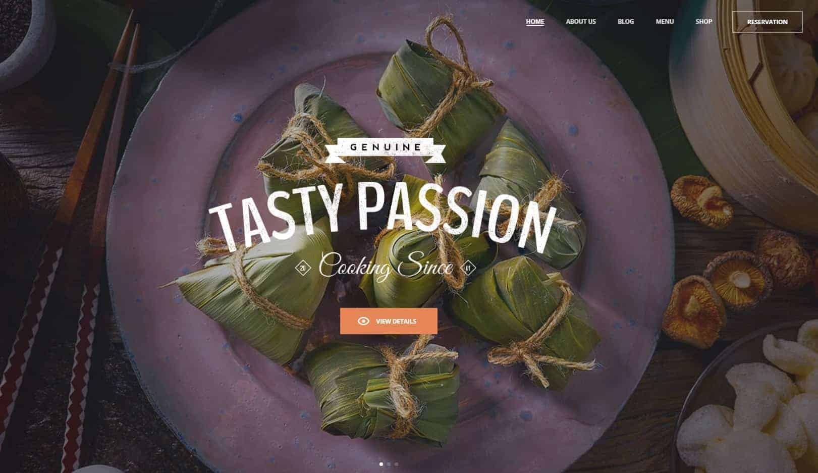 home page full screen slider