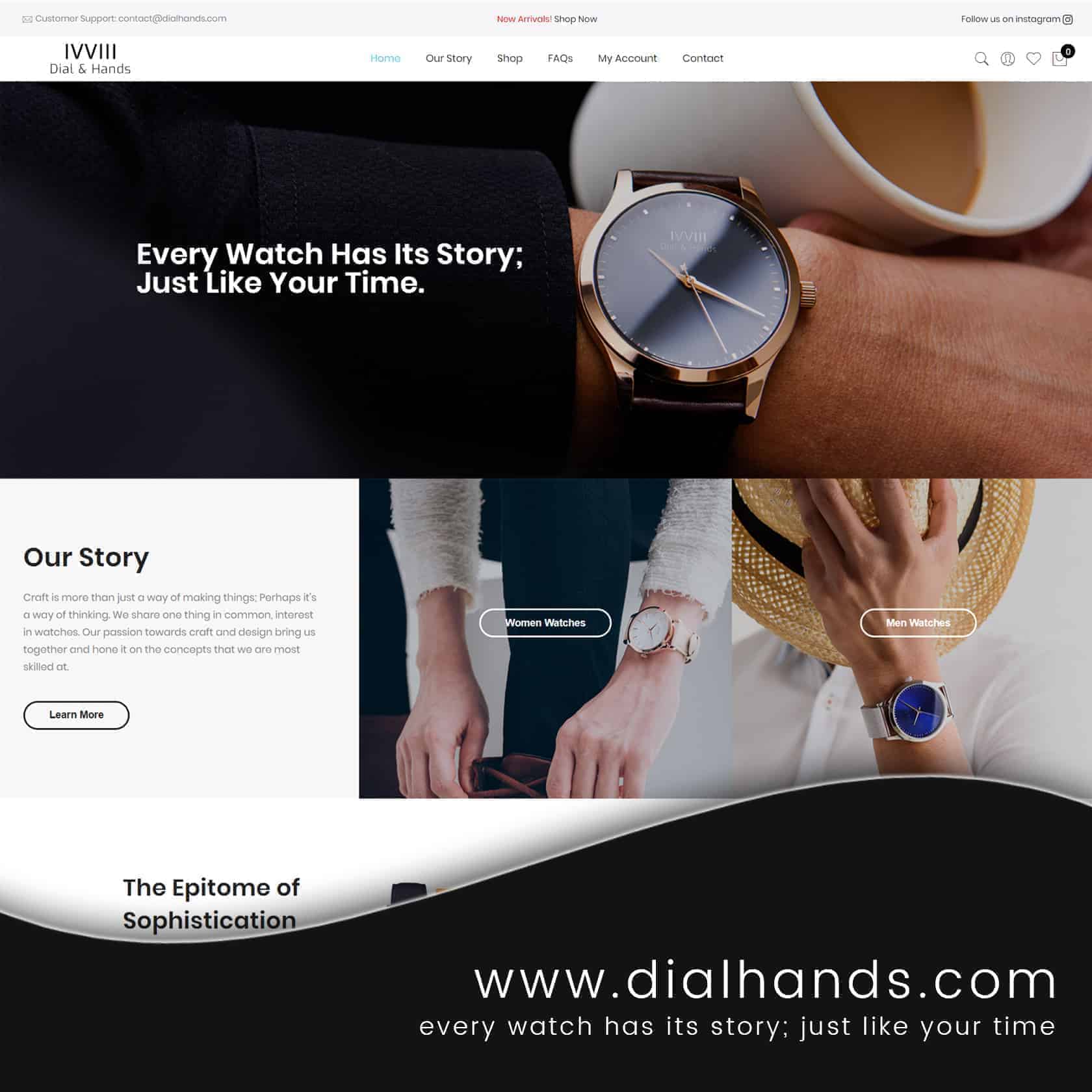 dialhands ecommerce website