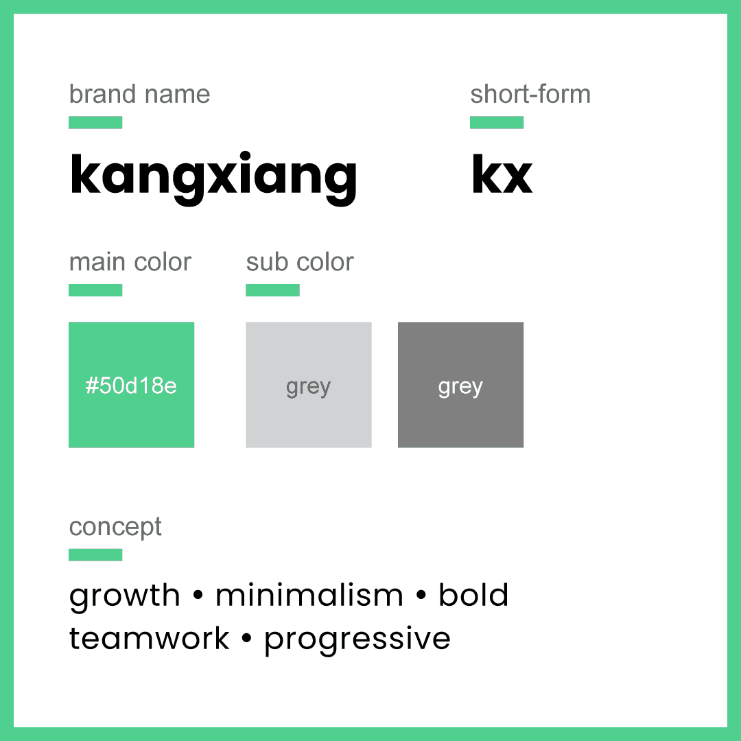 kx logo concept branding services