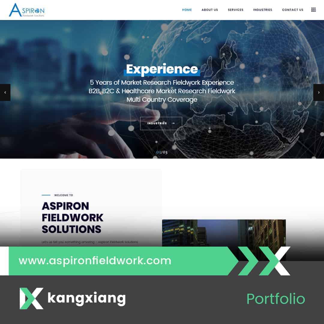 aspiron website portfolio