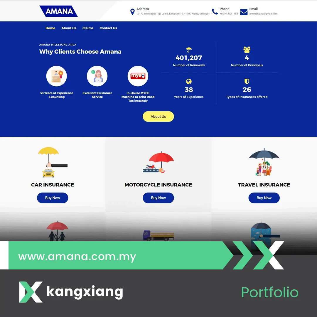 amana insurance 2020 website