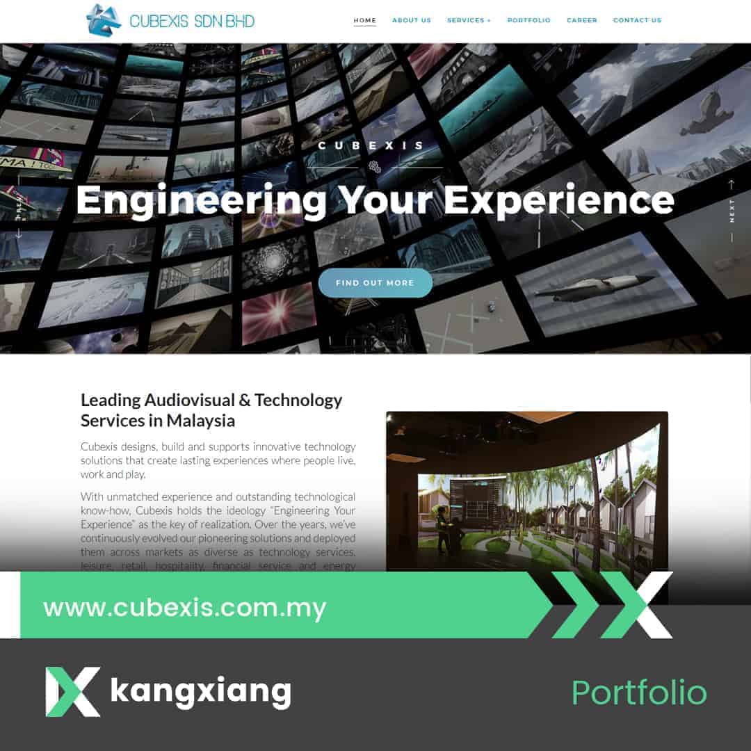 cubexis website portfolio