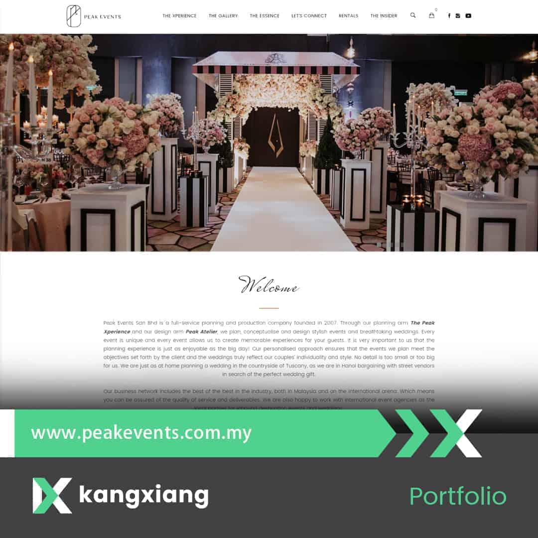 the peak events website