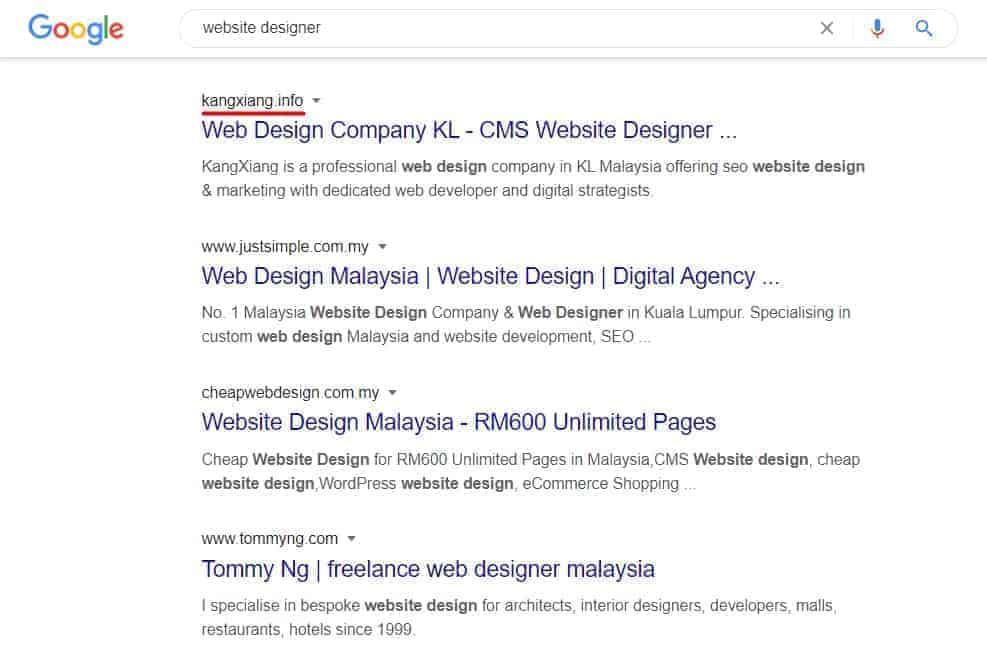 website design search 4