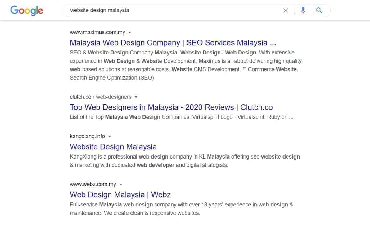 website design malaysia ranking