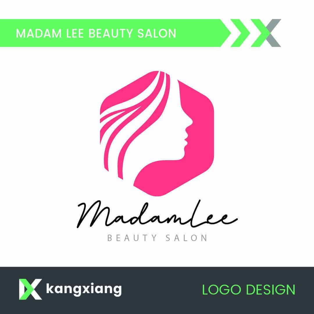 madam lee beauty salon logo design