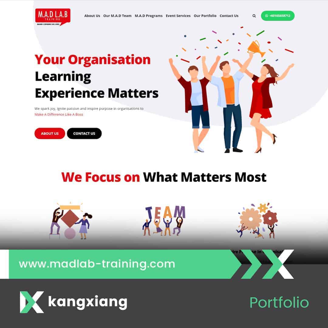 madlab training website design malaysia