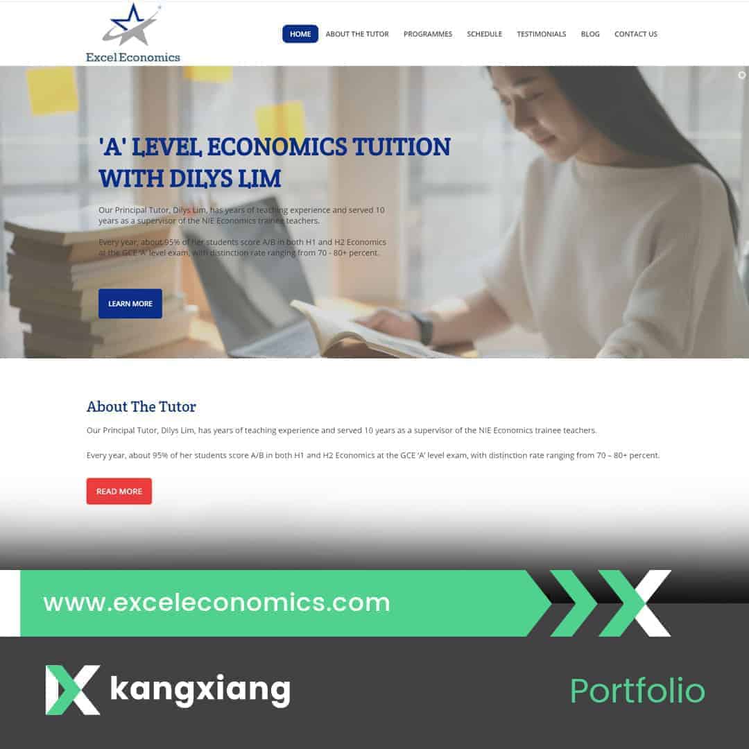 excel economics website portfolio 2020