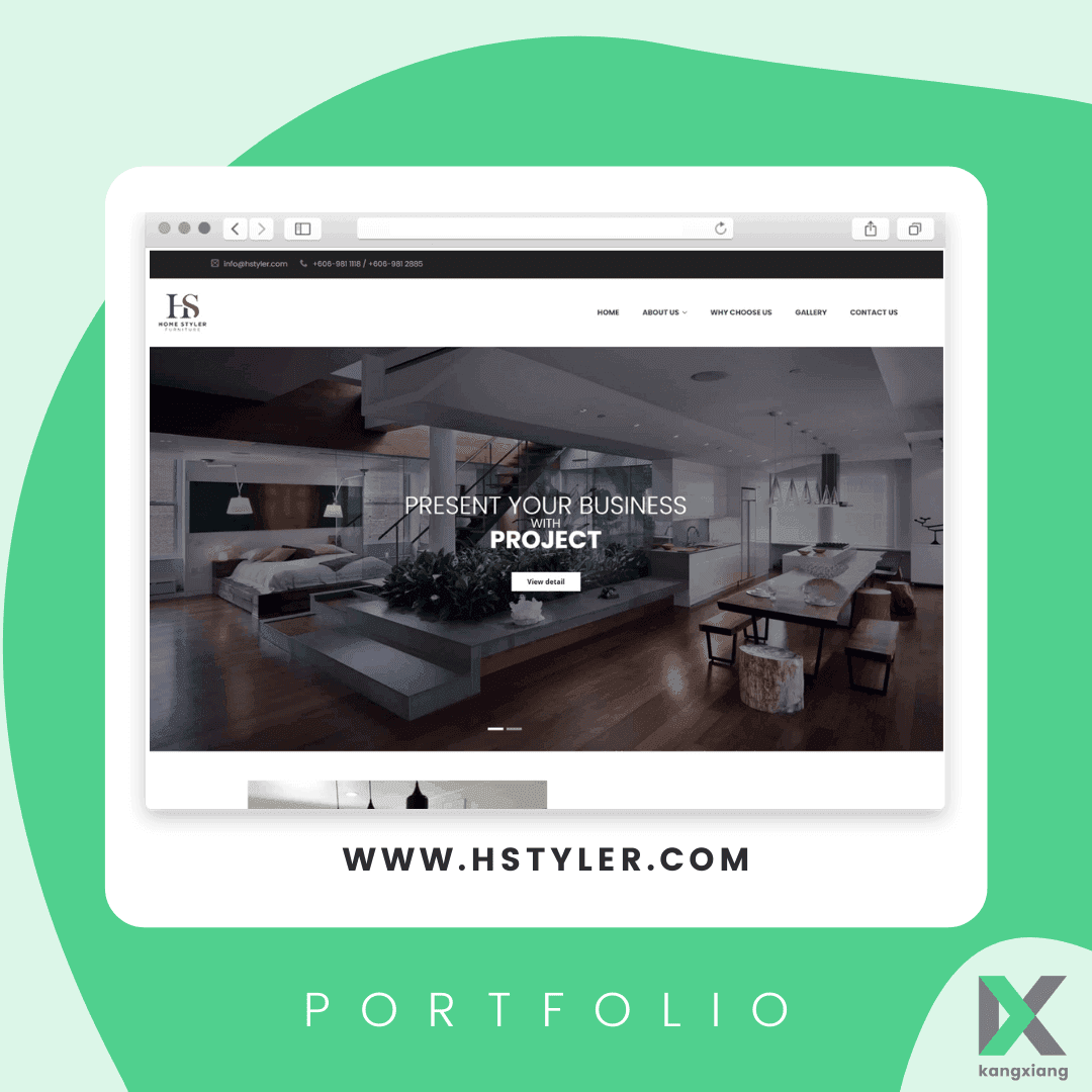 hstyler website porfolio 2021