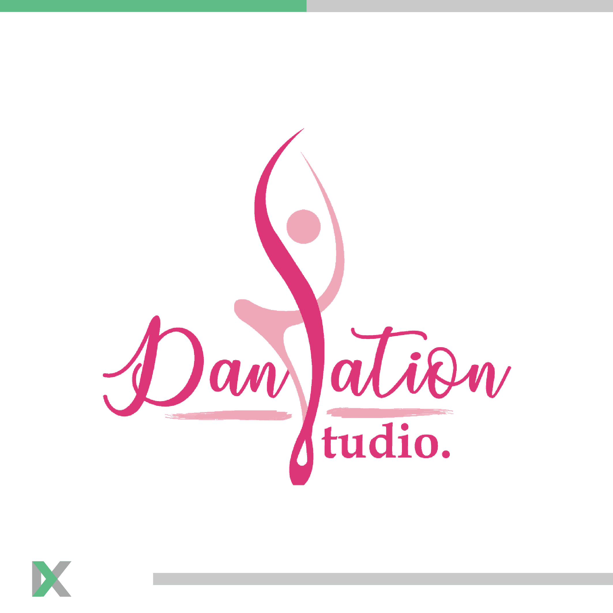 dansation studio logo design