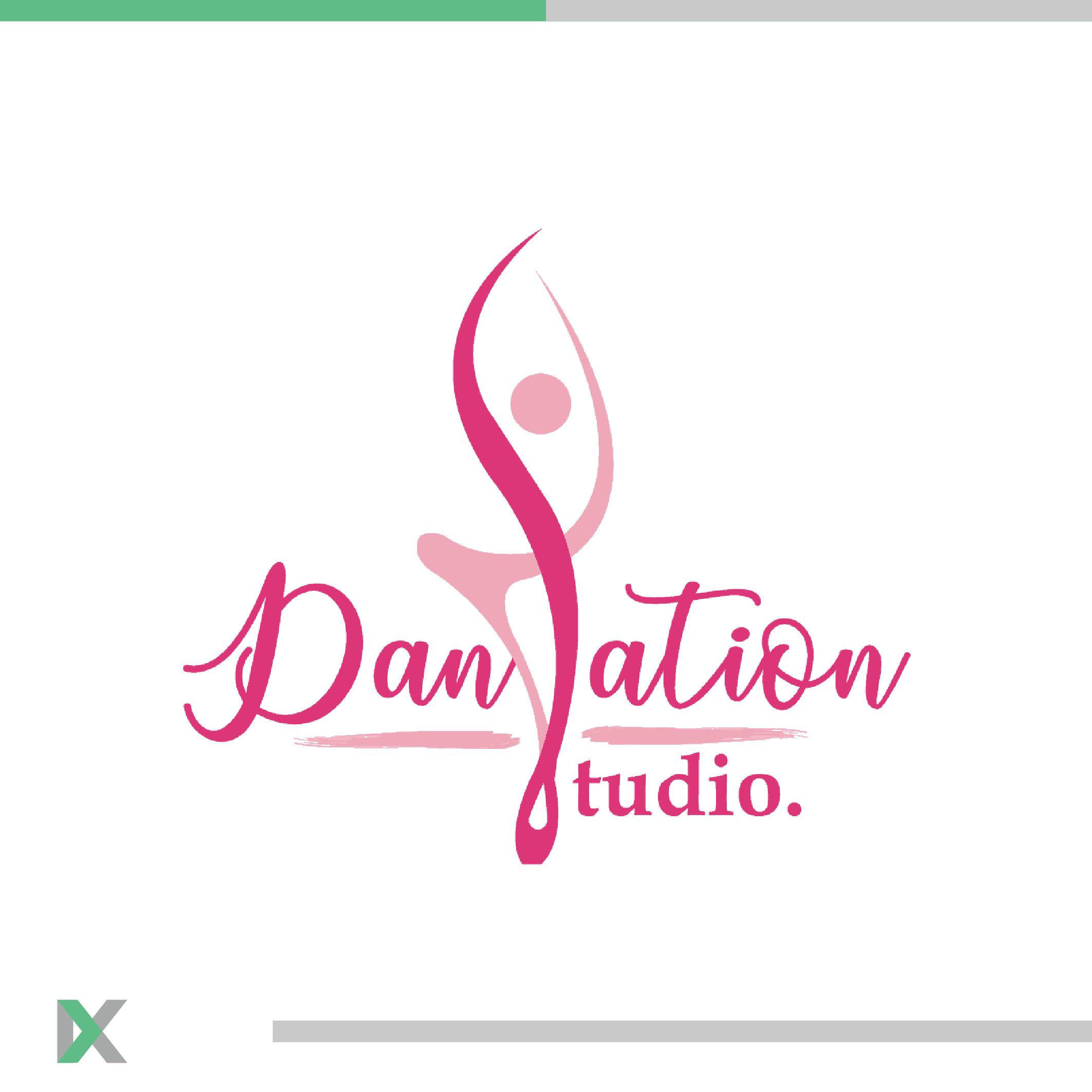 dansation studio logo design