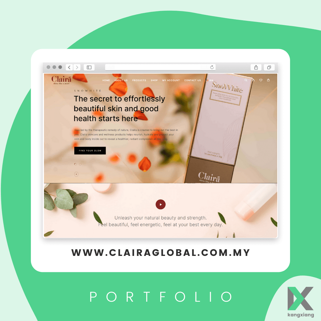 claira global website design