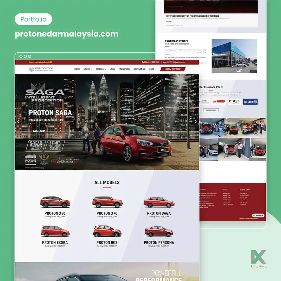 proton car advisor website design