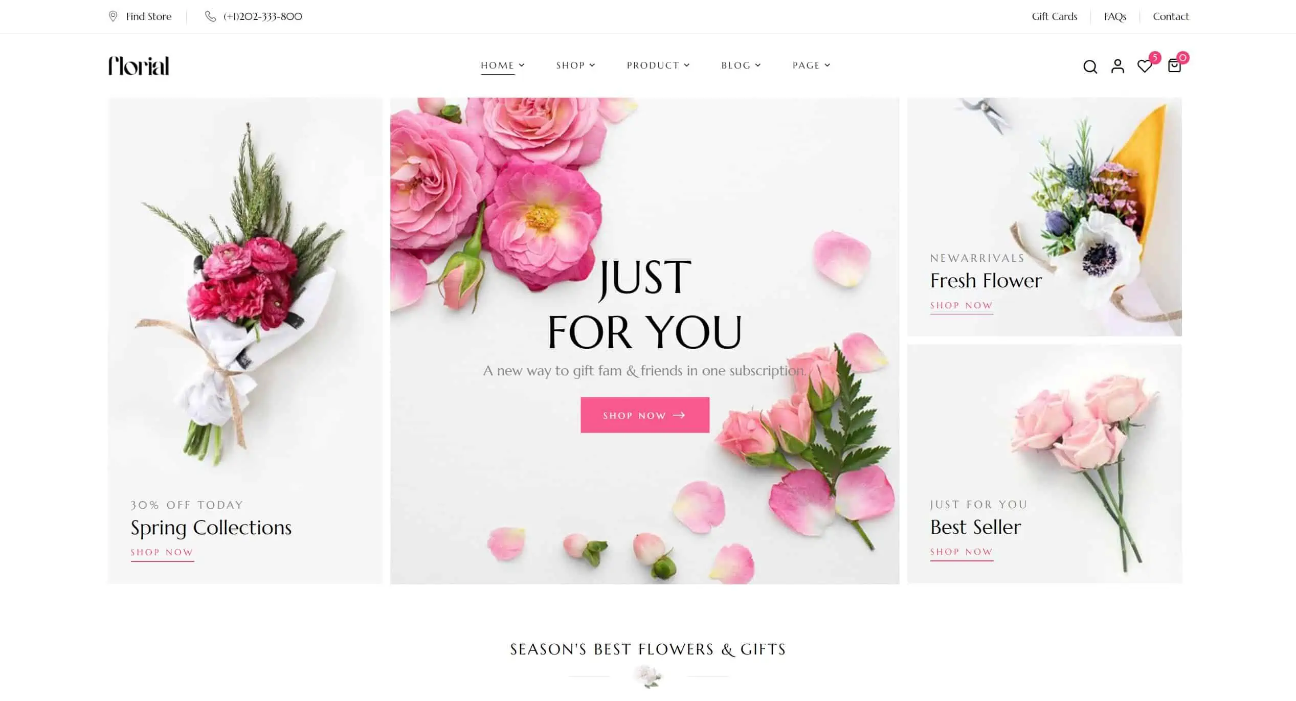 best flower shop website design 2022