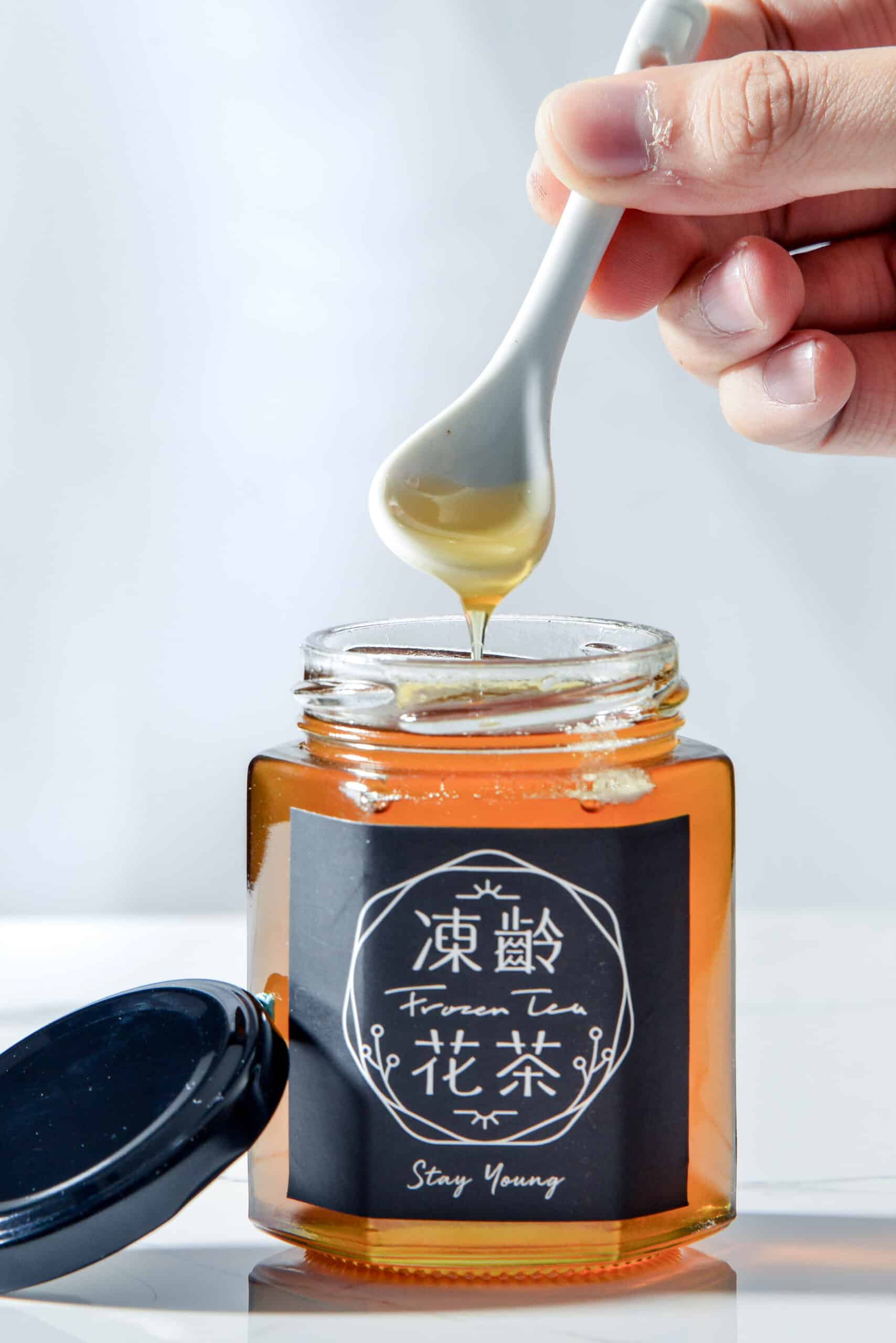 honey product photography