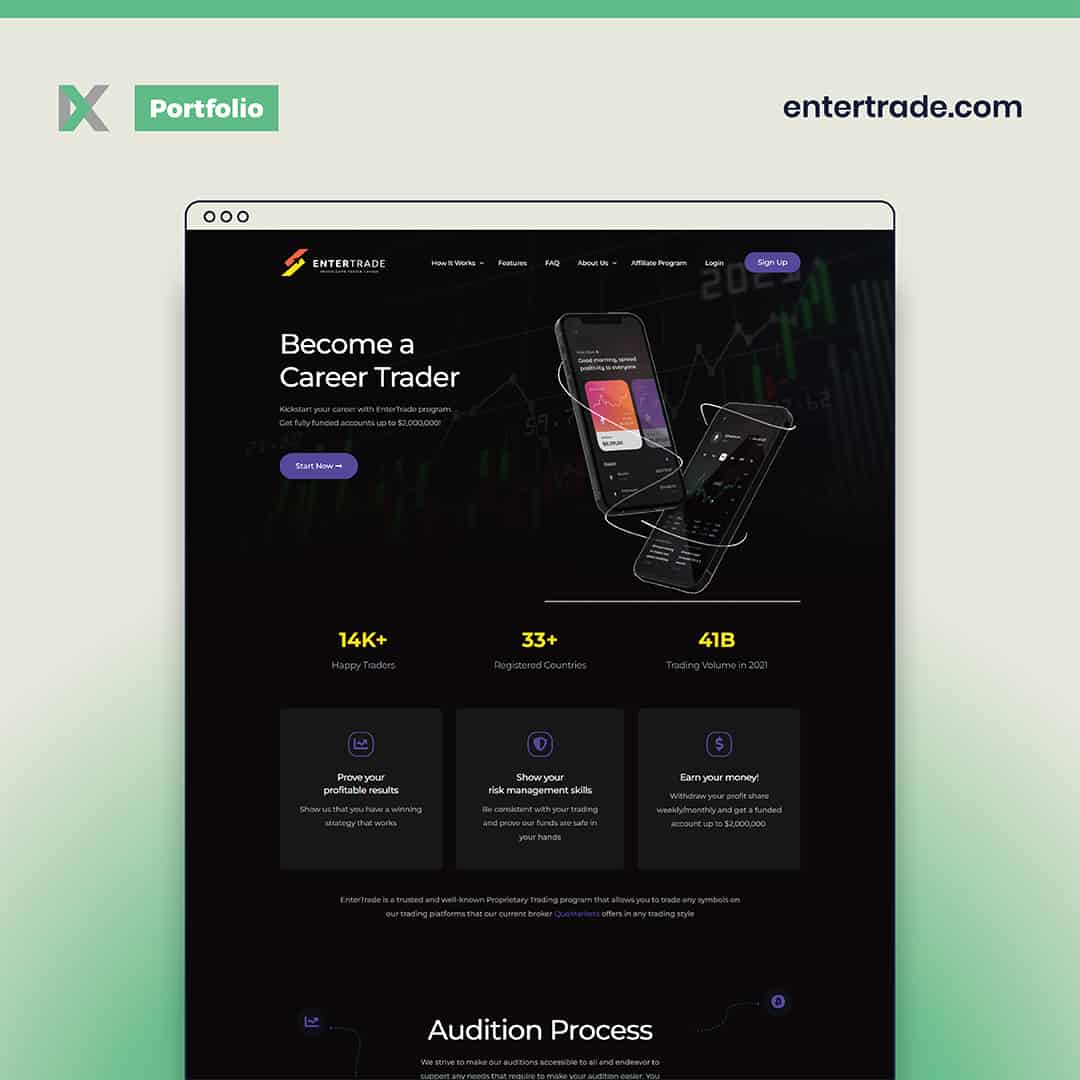 EnterTrade Website Design Malaysia Portfolio
