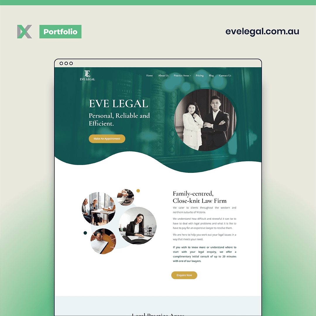 Eve Legal Website Design Malaysia
