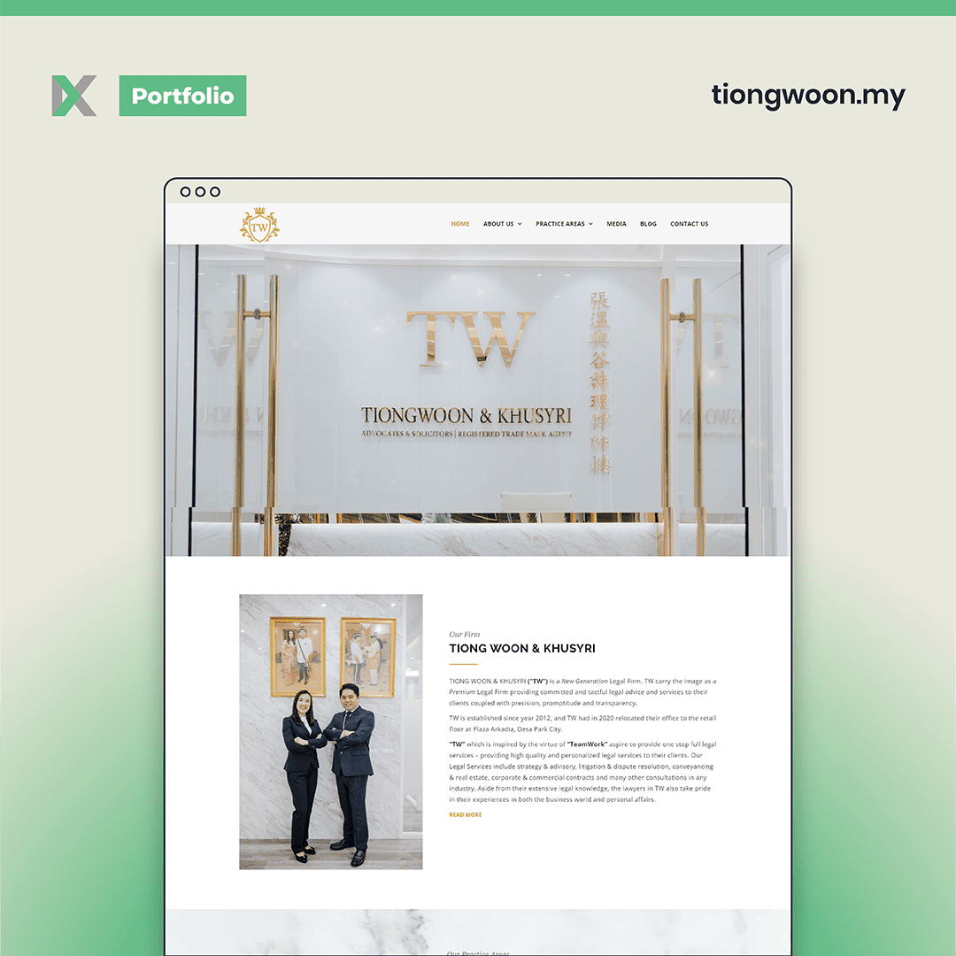 Tiong Woon & Khusyri Website Design Malaysia