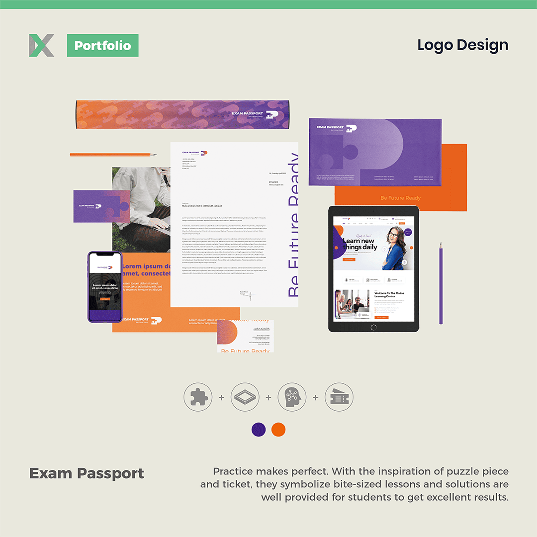 Exam Passport Logofolio