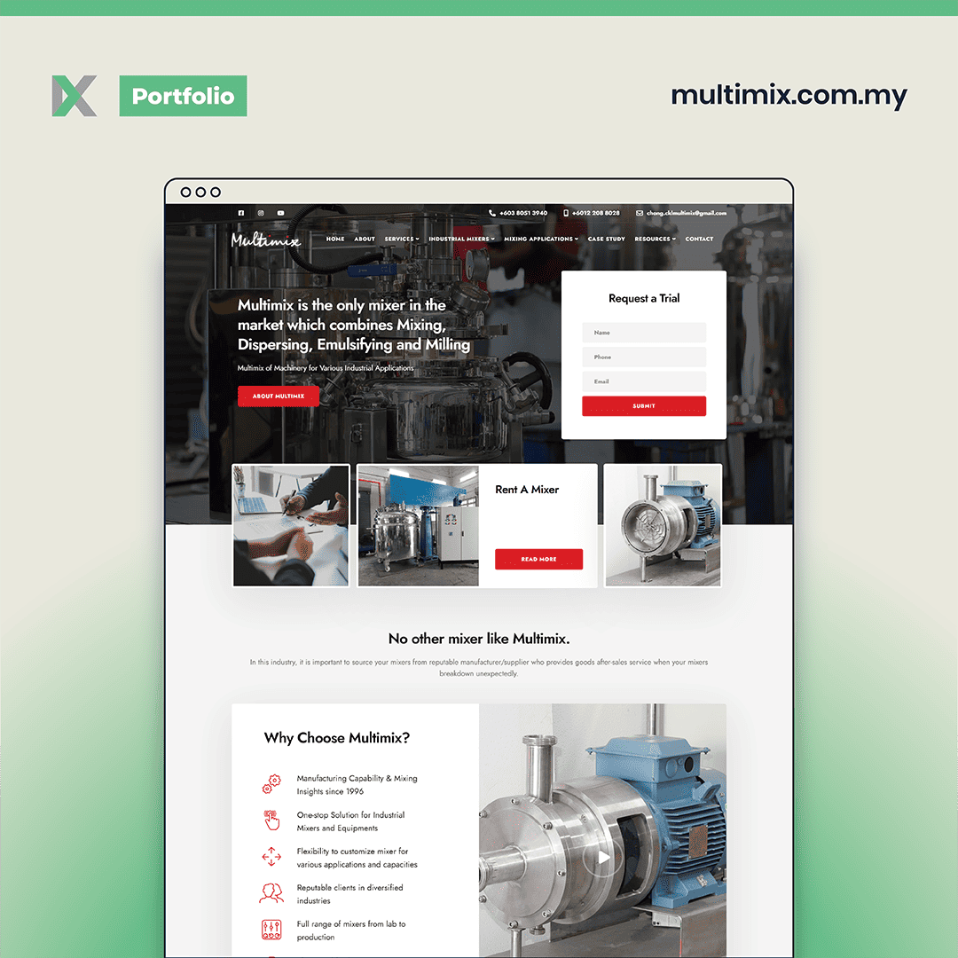 Multimix Website Design Malaysia