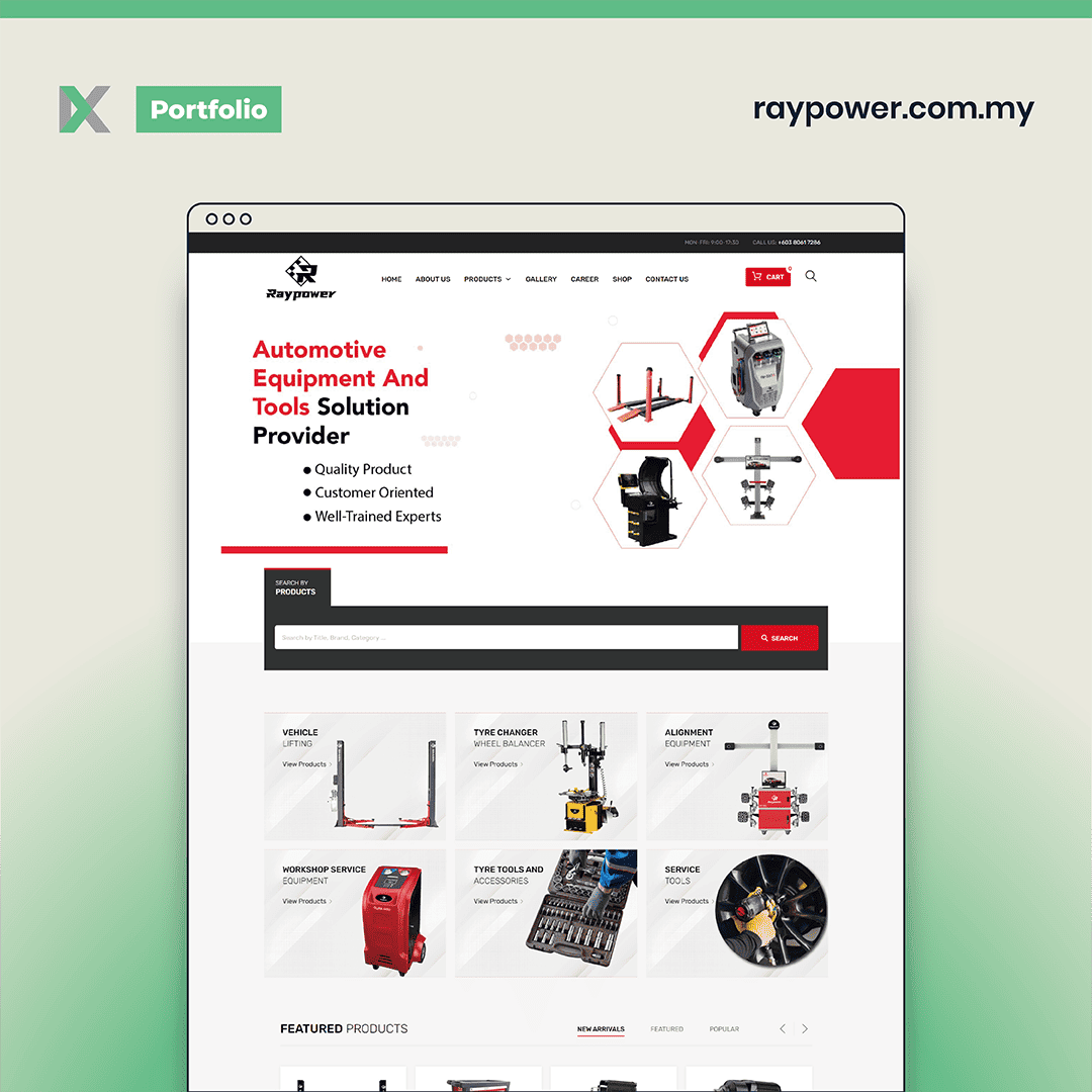 Raypower Website Design Malaysia
