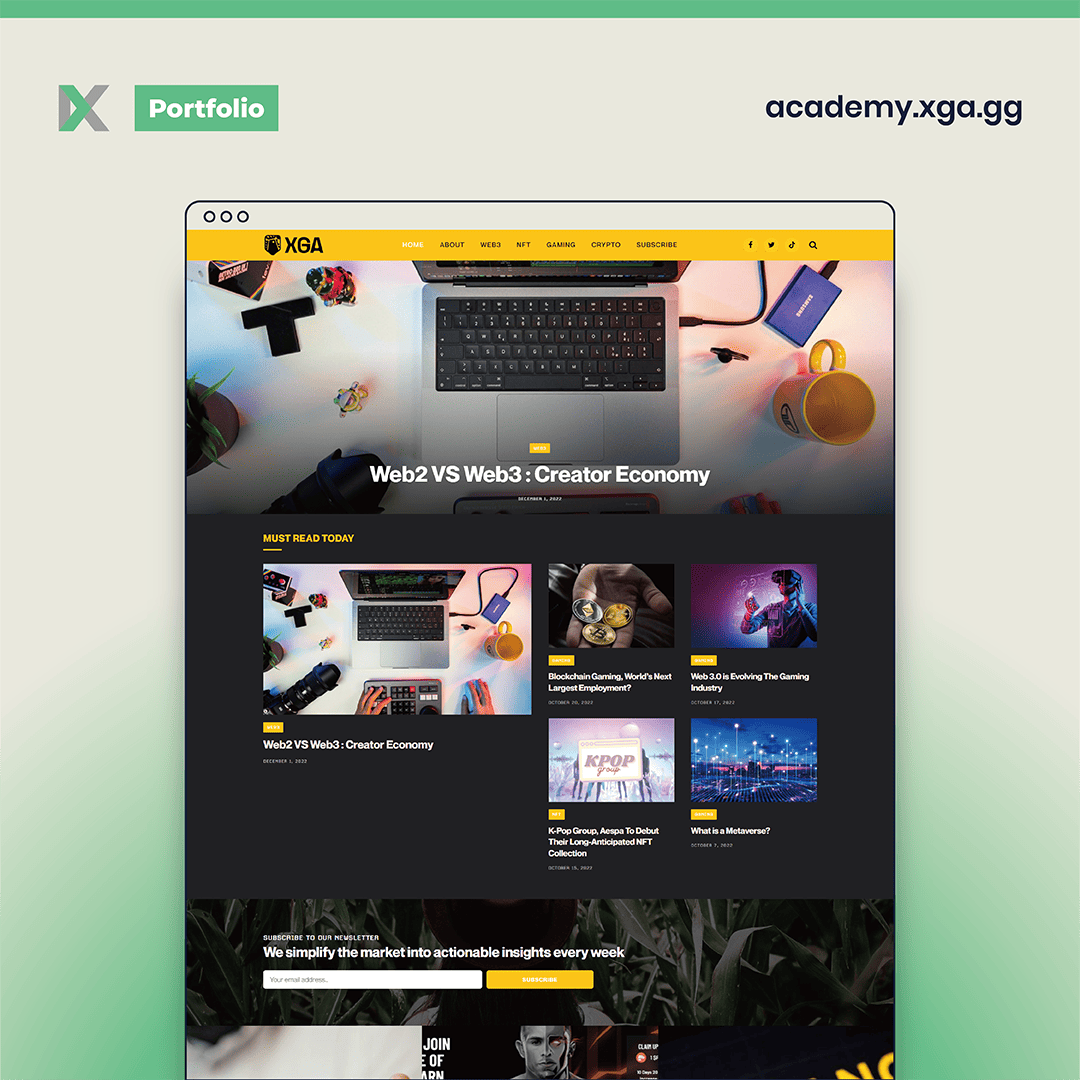 XGA Academy Website Design Malaysia