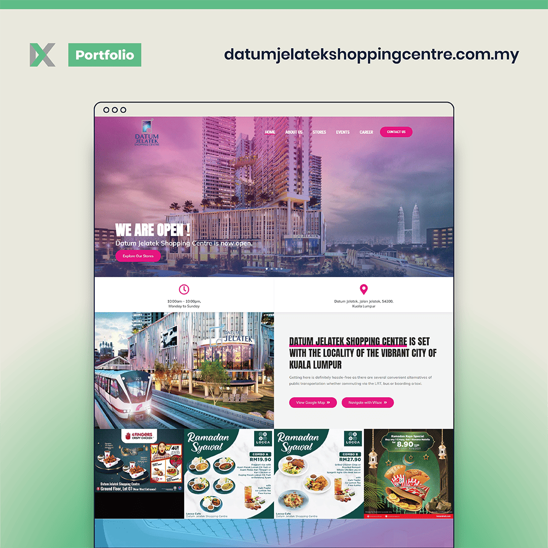 Datum Mall Website Design Malaysia