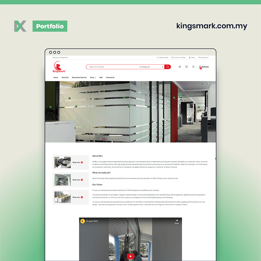 Kingsmark Website Design Malaysia