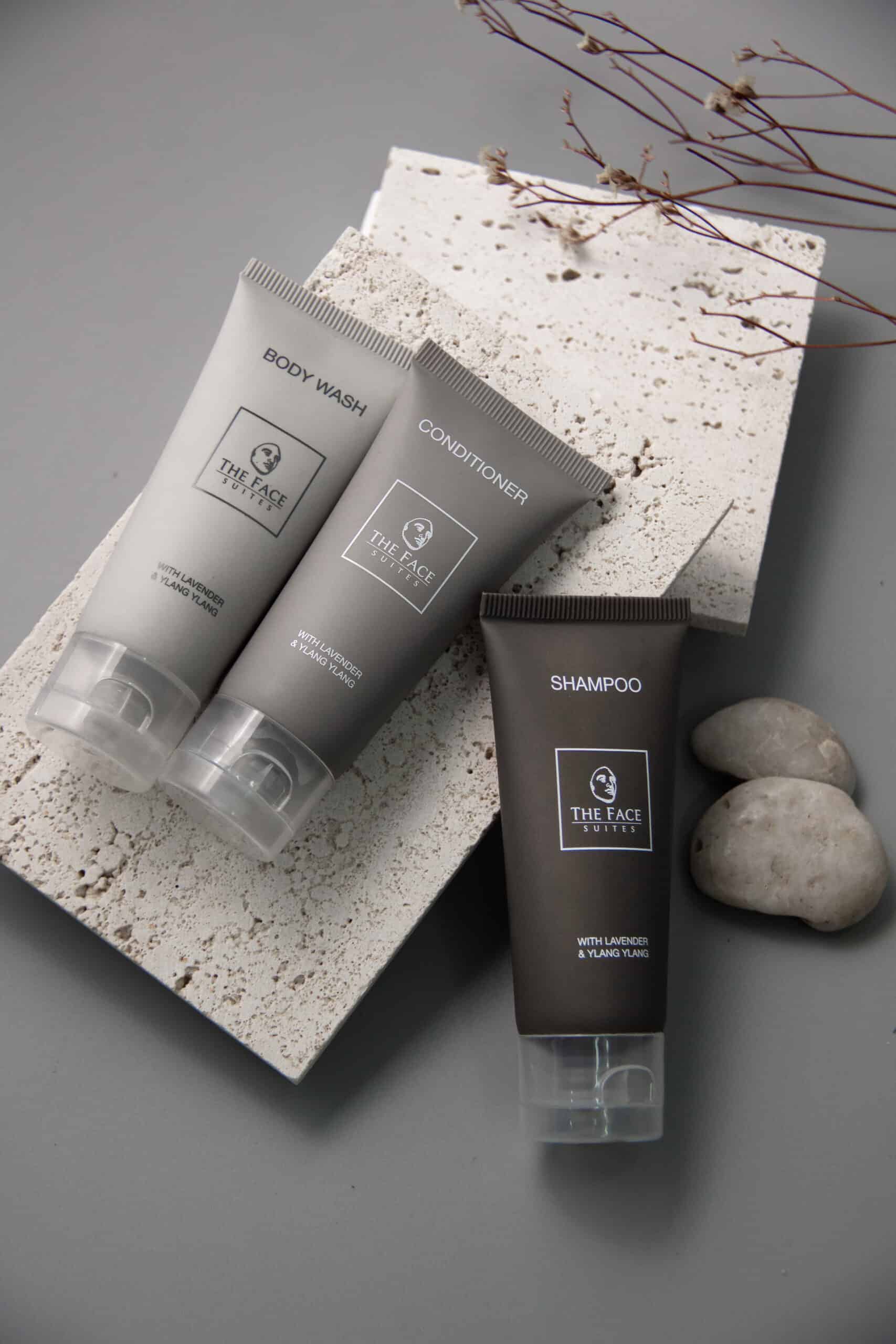 shampoo product packshot grey