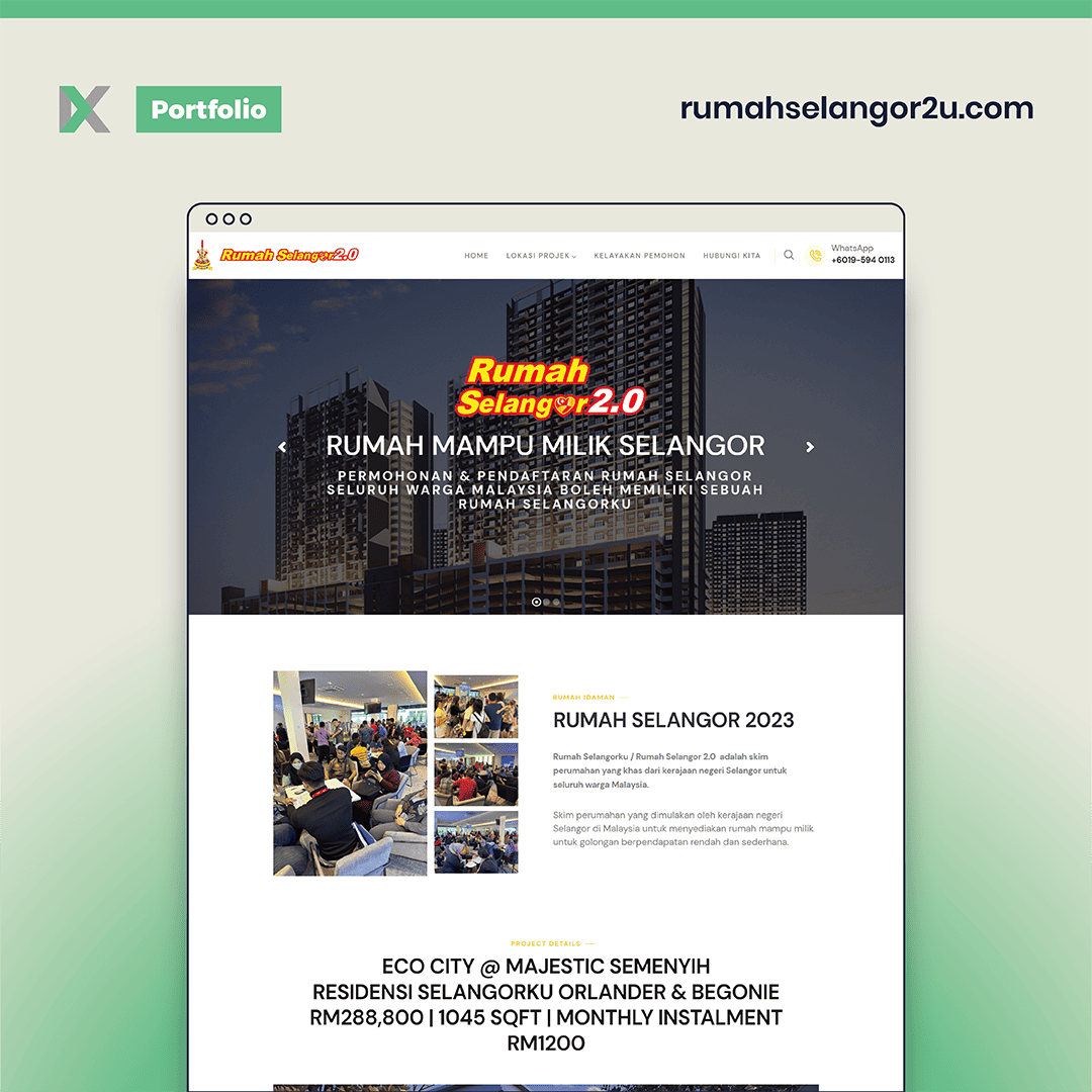 Rumah Selangor2u Website Design Malaysia