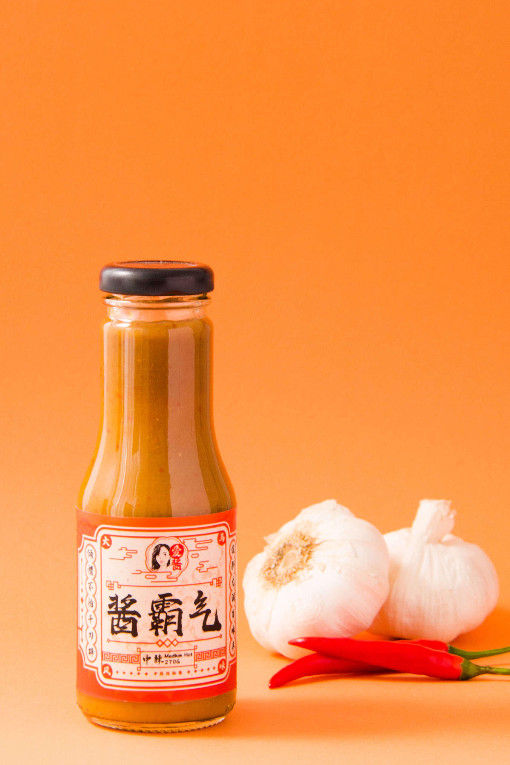 minimalist red chilies product photography