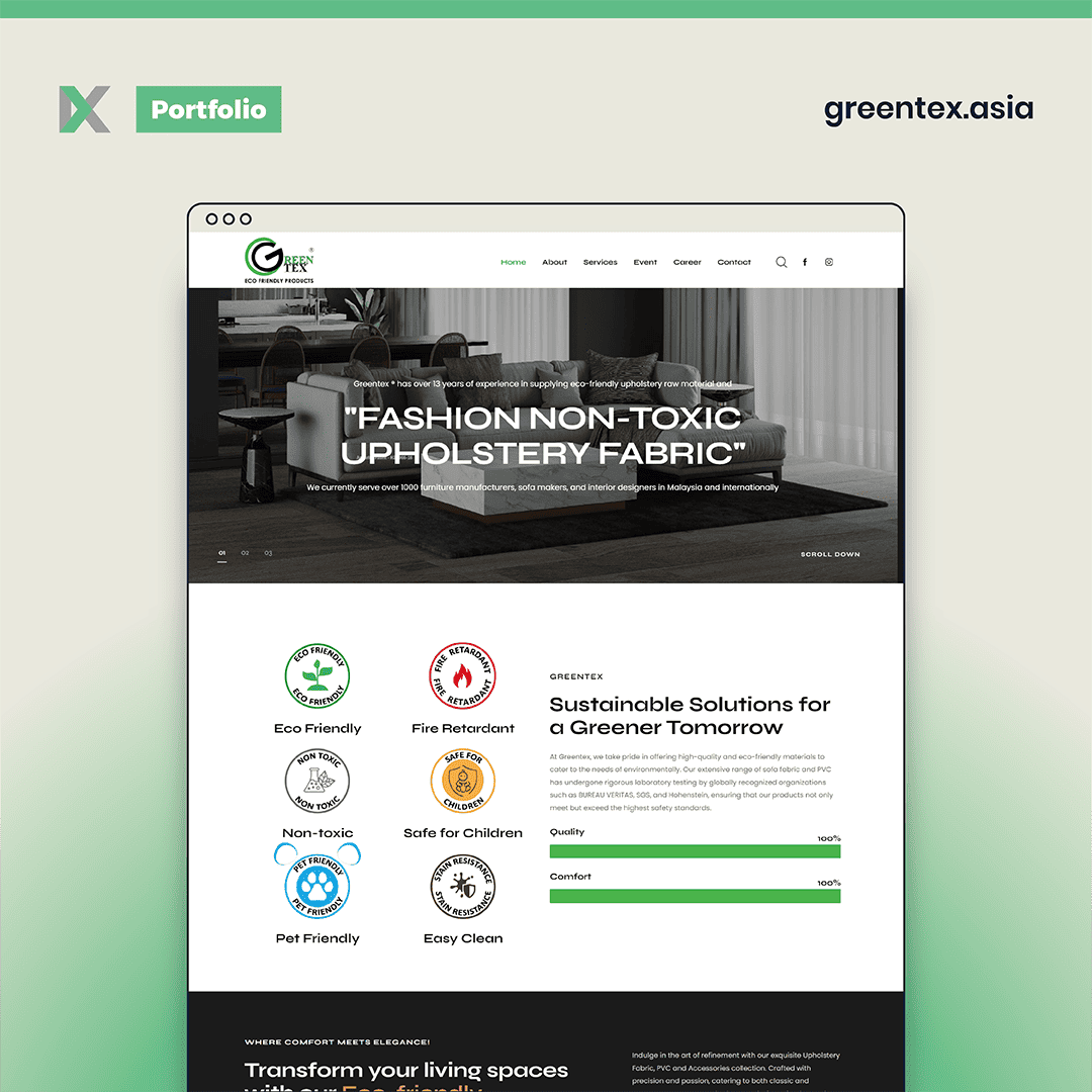 Greentex Website Design Malaysia