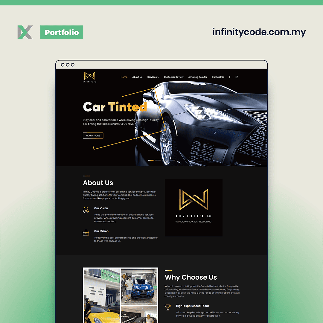 Infinity Code Website Design Malaysia