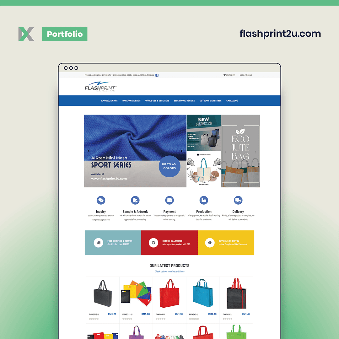 Flash Print Website Design Malaysia