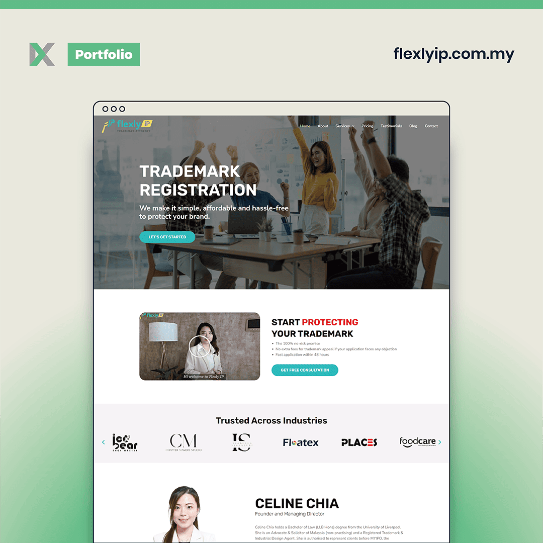 Flexly IP Website Design Malaysia