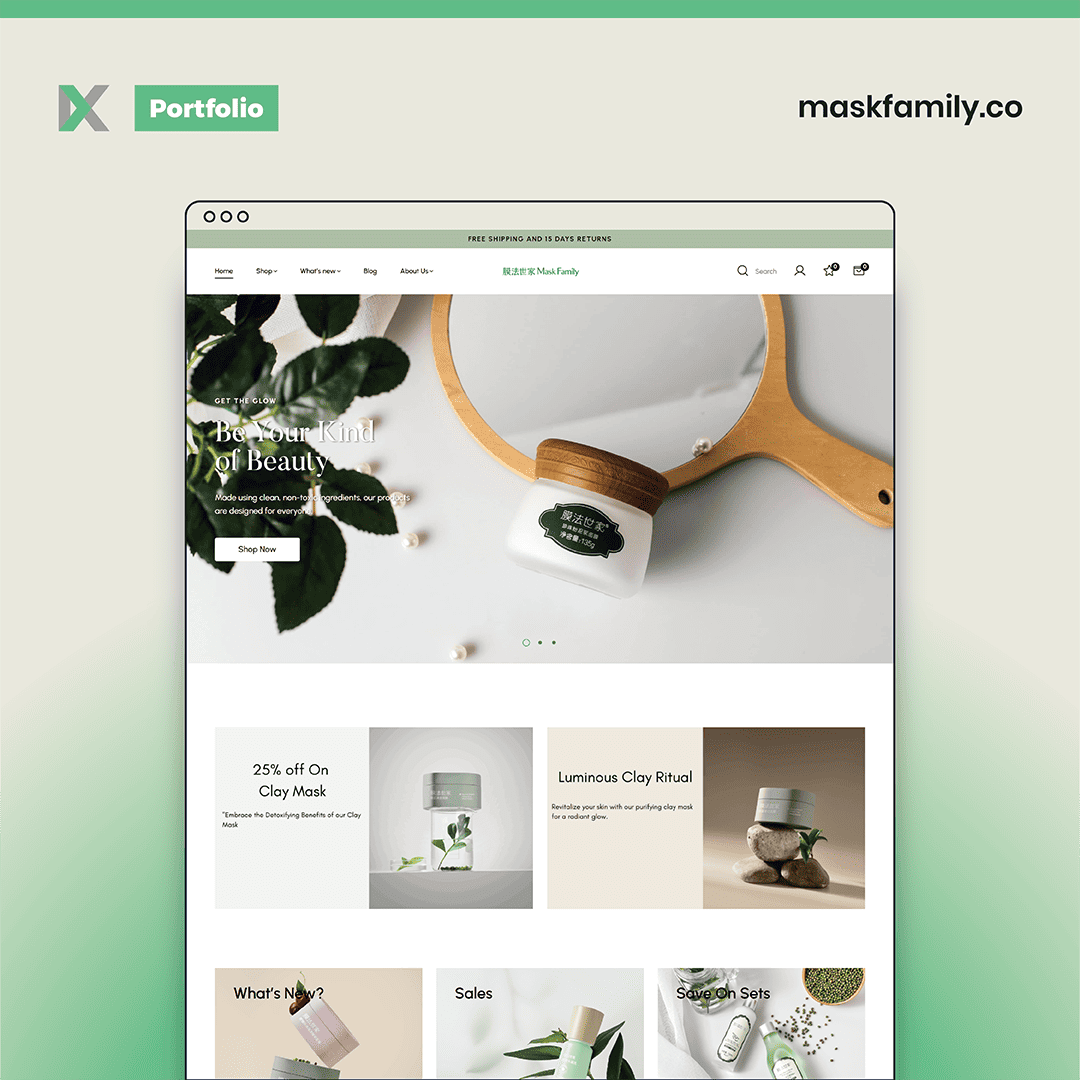 Mask Family Trading Website Design Malaysia