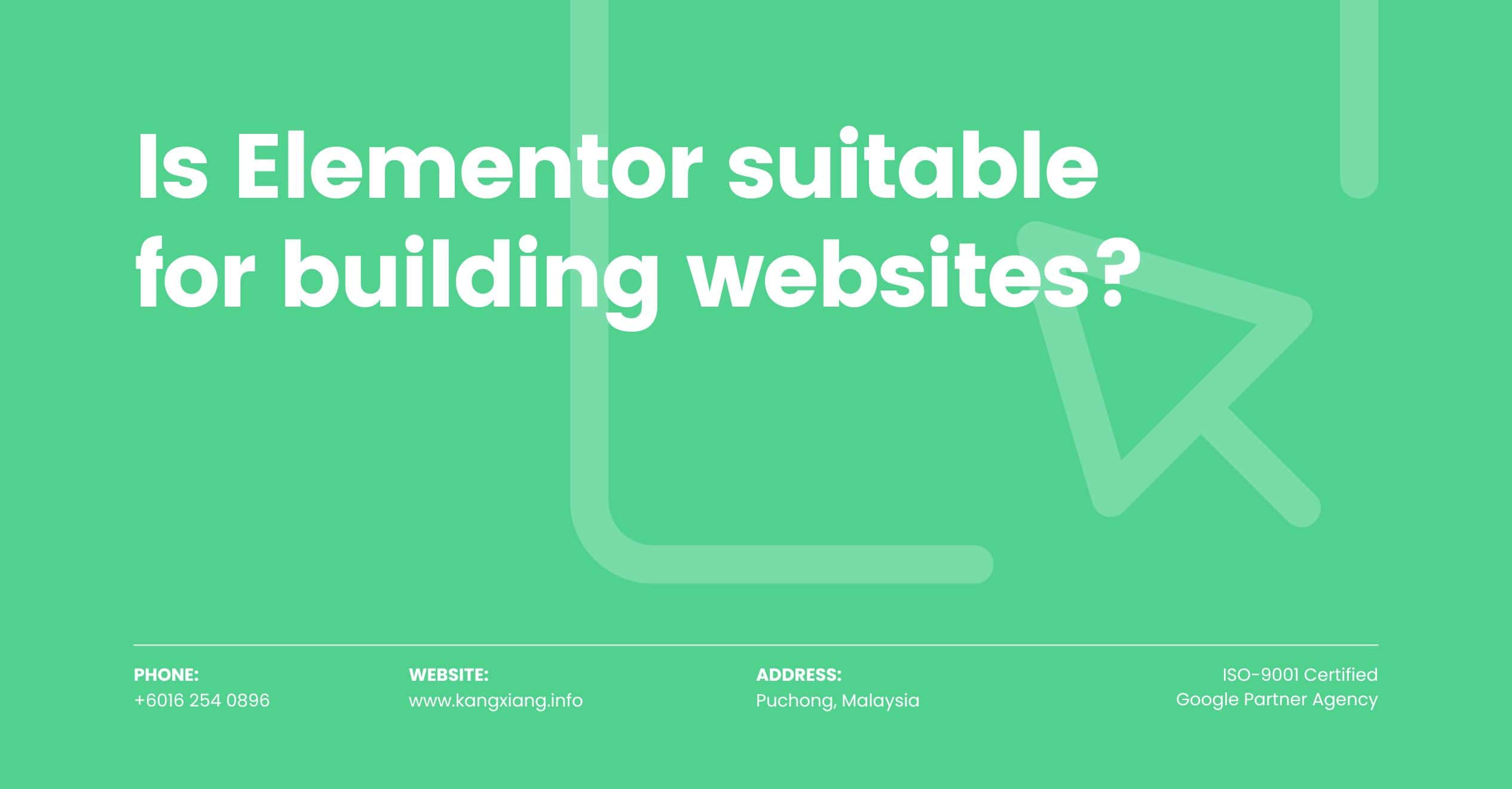 elementor website design malaysia