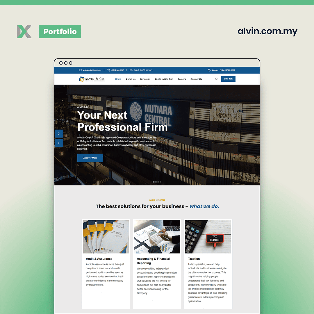 Alvin & Co Website Design Malaysia