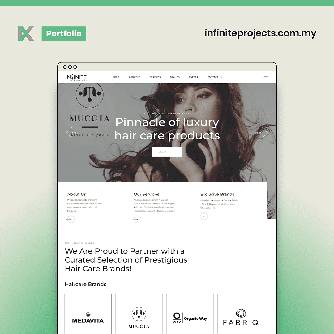 Infinite Projects Website Design Malaysia