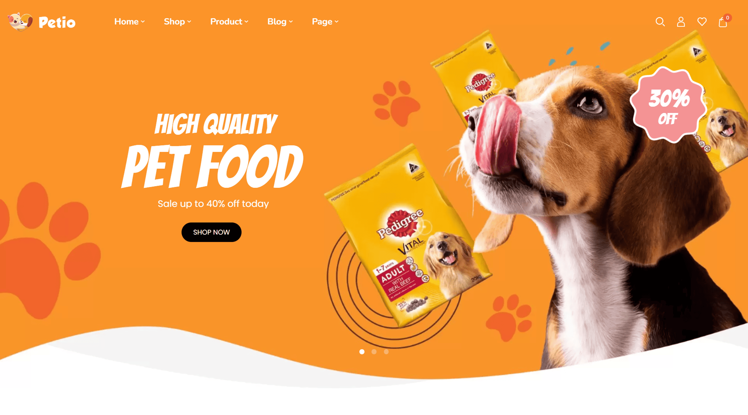 Pet Store Website Design KL