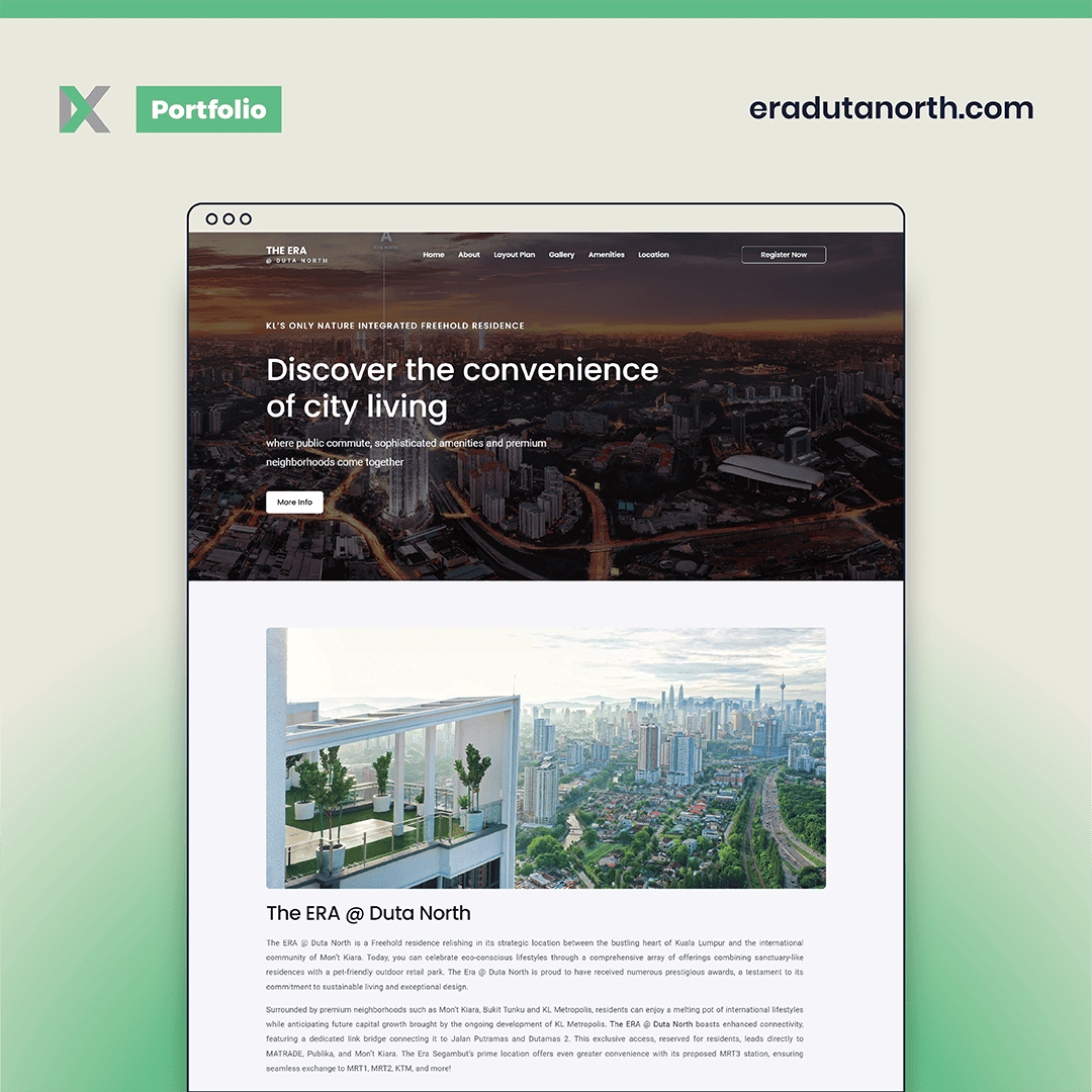 The ERA @ Duta North Website Design Malaysia