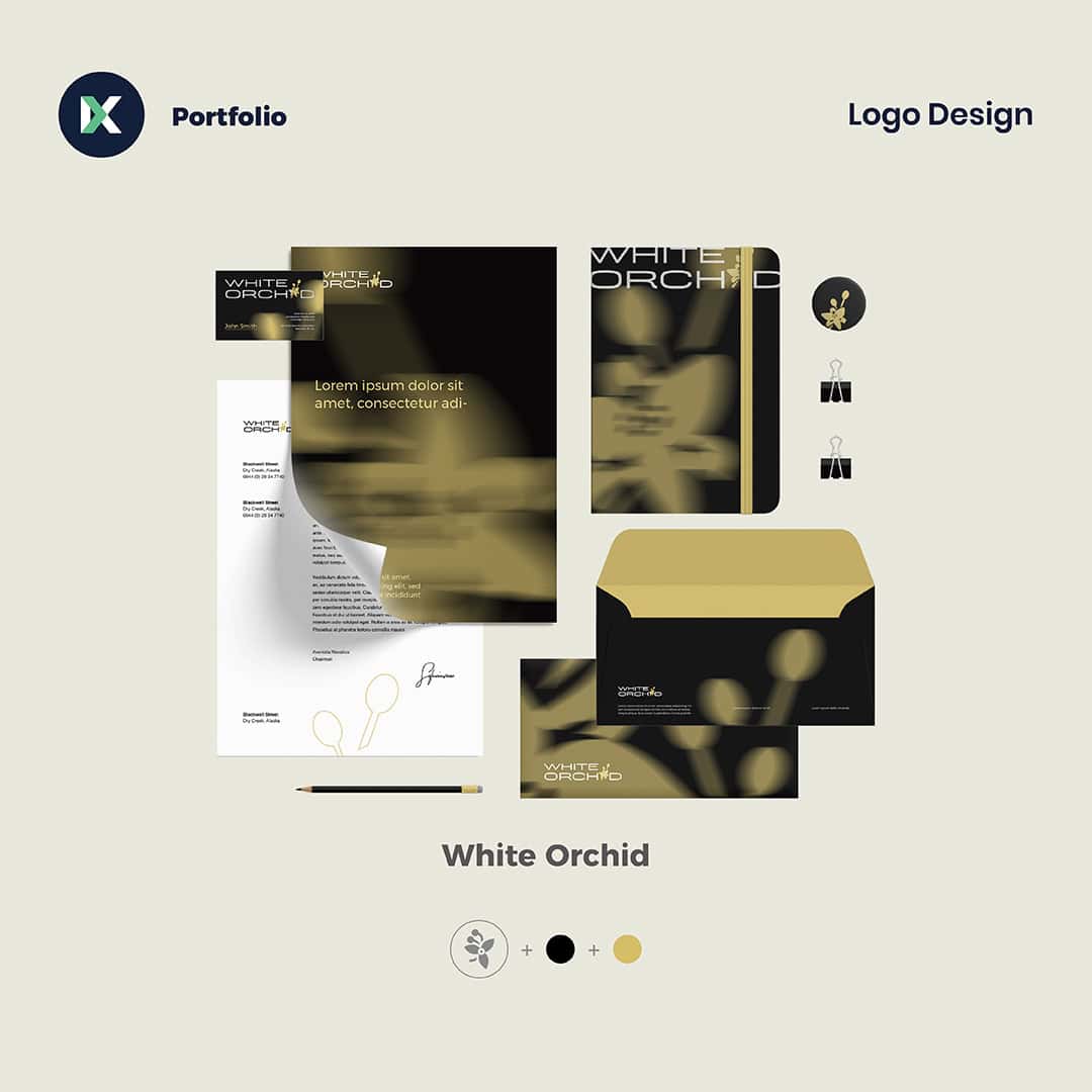 White Orchid Logofolio