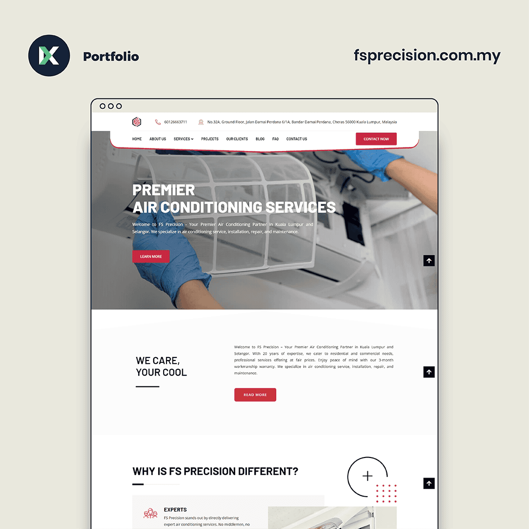 FS Precision Website Design Malaysia