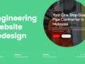 engineering website redesign portfolio malaysia