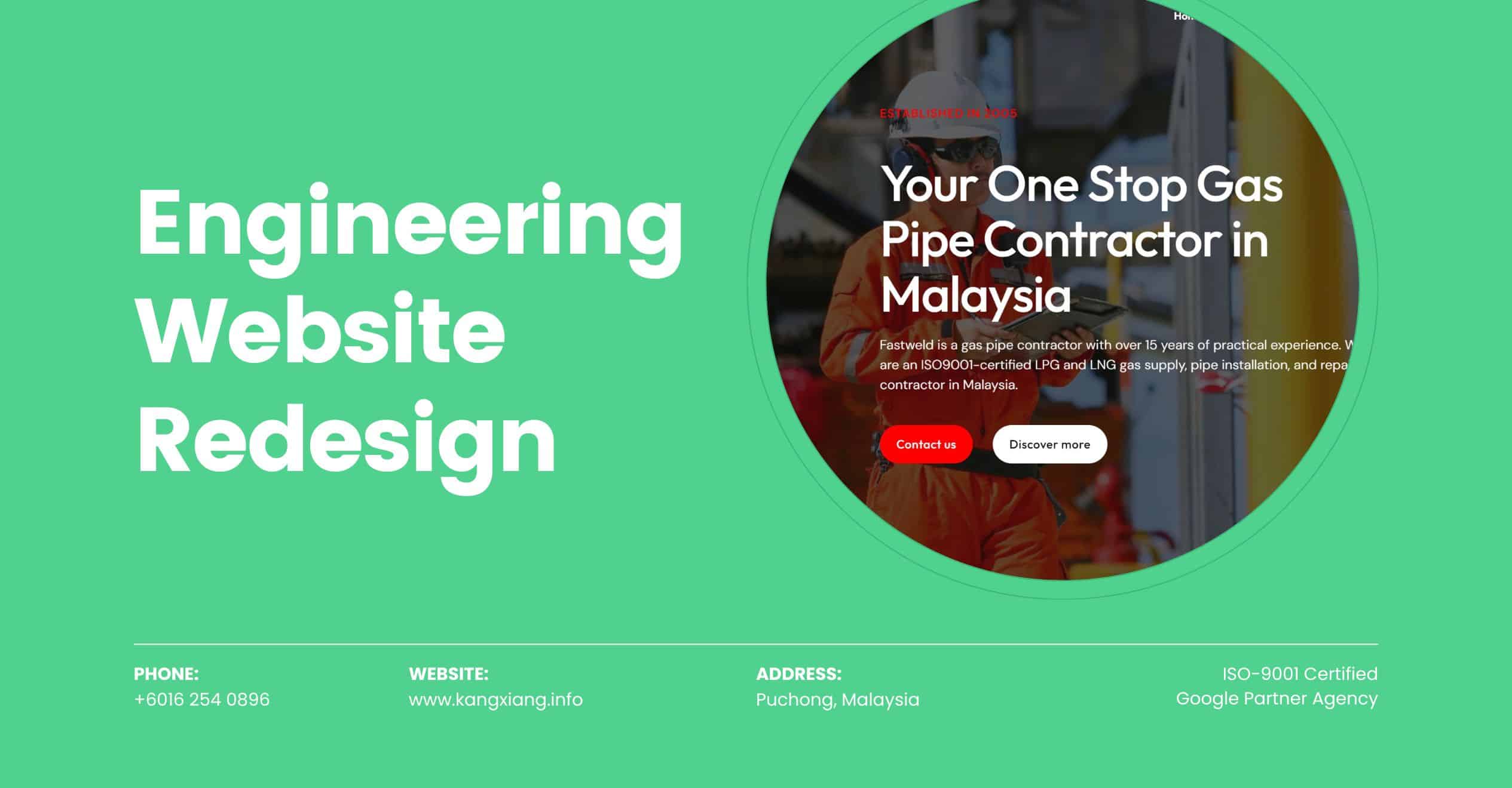 engineering website redesign portfolio malaysia