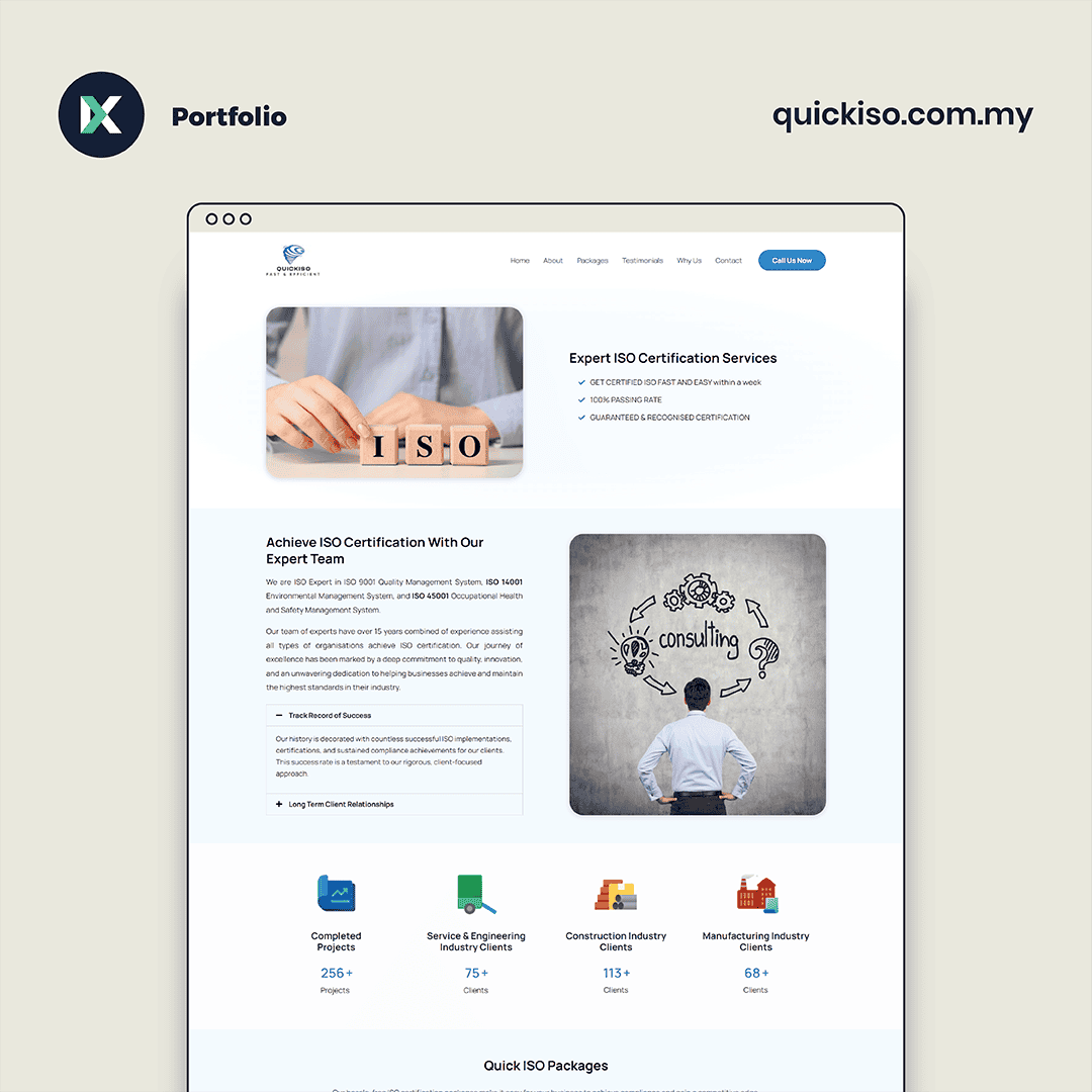 Quick ISO Website Design Malaysia