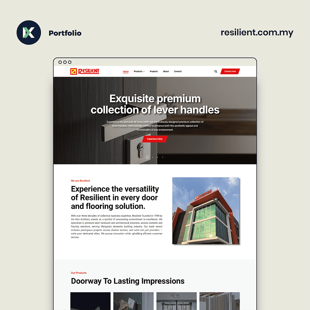 Resilient Marketing Website Design Malaysia